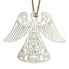 Wooden Angel Christmas Ornaments Rustic Angel Hanging Ornament with Hollow Design