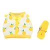 Жилет для маленьких домашних животных, шлейка и поводок, набор, регулируемый для морских свинок, одежда для мелких животных, желтый