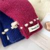 New Solid Color Gloves For Women In Winter Versatile For Students Cute Five Finger Knitted Knitted Couple Touchscreen Cute Warm Cycling