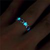 1 Pcs Glow Dark Star Ring Adjustable Star Open Ring Star Shaped Ring Halloween Glow In The Dark Star Ring Lucky Star Ring Women Men Girls Jewelry