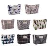 Cosmetic Bags Portable Canvas Animal Pattern Wash Pouch Multi-function Item Storage Bags