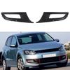Left & Right Car Front Bumper Fog Light Grille Grill Cover For Volkswagen VW POLO 2011 2012 2013 Hatchback 6RD853665