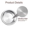Uxcell 1pc 58mm Coffee Filter Stainless Steel Reusable Espresso Coffee Machine Bowl Basket Replacement Basket, 2-Cup