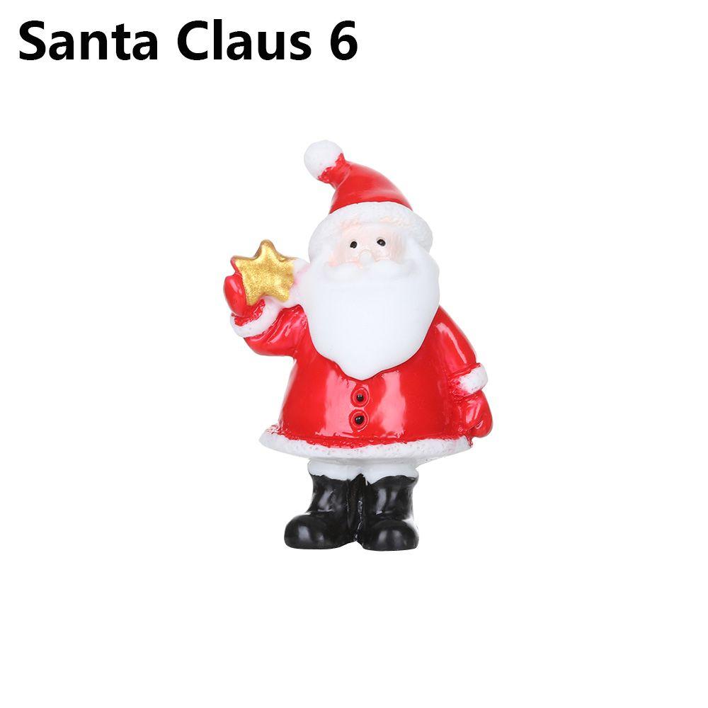 Toys Bonsai Decor Fairy Garden Deer Santa Claus Miniature Snowman Christmas Figurines Xmas Tree