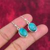 Tibetan Turquoise Earrings Gemstone Jewelry, 925 Solid Sterling Silver Handmade Earrings, Latest Design Jewelry