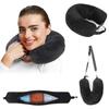 Travel Neck Pillow With Fillable Clothing U-Shaped Pillowcase Extra Storage Bag Velvet Neck Pillow Cover For Airplane Travel