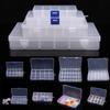 Plastic Transparent Jewelry Bead Storage Box Container Organizer Case Craft New