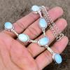 Milky Opal Gemstone Handmade 925 Sterling Silver Jewelry Necklace 18" KKG-412