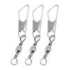 30Pcs High Strength Fishing Barrel Swivel with Safety Snap Connector Tackle Kit