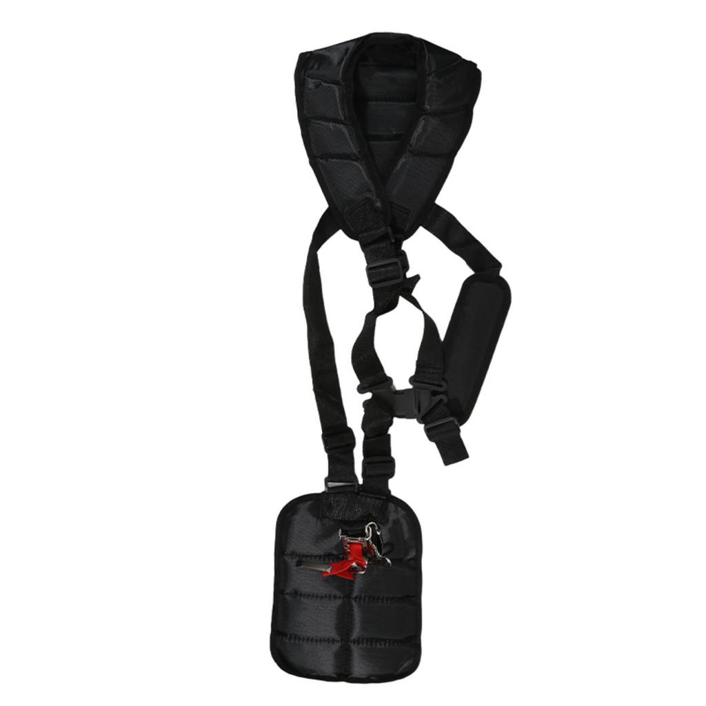 Двойной плечевой ремень для триммера для газонокосилки, триммера для травы, кустореза, садового силового сучкореза, регулируемый нейлоновый ремень