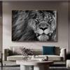 Big Size Powerful Lion Canvas Paintings Nordic Black White Animal Wall Art Posters Prints Pictures for Modern Living Room Decor