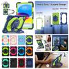 For Apple iPad (2025) 360° Rotating Grip Heavy Duty Protection Stand TPU+PC 3in1 Anti-knock Shockproof Tablets PC Case