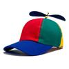 Block Propeller Color Baseball Cap Sun Protection Breathable Duckbill Gift Hat