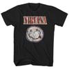 Nirvana Distressed Logo Slim Fit Black Unisex T-shirt