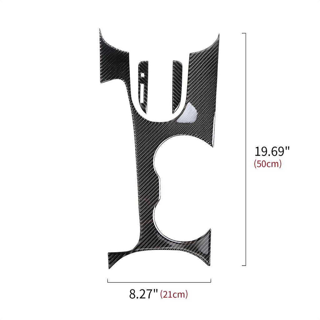 Carbon Fiber Car Gear Shift Panel Sticker Interior Trim Cover For Ford Mustang GT 2015 2016 2017 2018  