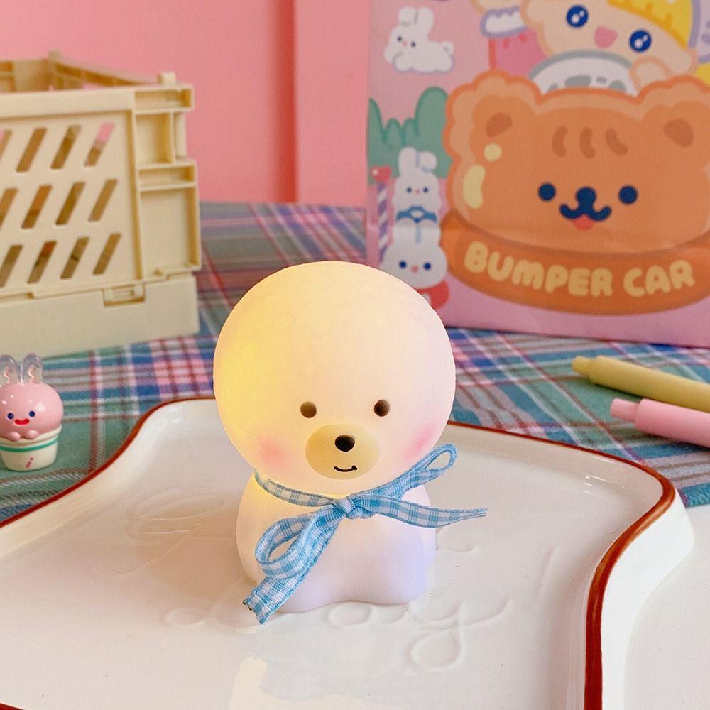 Creative Bedside Lamp Silicone Cartoon Animal Lamps Soft Light Led Night Light Student Dormitory