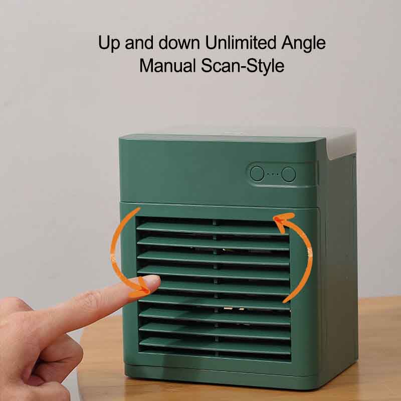 Portable Air Conditioner Cooler Fan with Adjustable Air Outlet and Three-speed Wide-angle Air Outlet and Fast Cooling Function