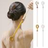 Extendable Back Scratcher Portable Hard-to-Reach Areas Double-sided Telescoping Handle Back Scratcher Magnetic Rolling Bead Acupoint Massager Tools