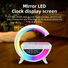 New Smart RGB Atmosphere Night Light Wireless Quick Charging Alarm Clock Bluetooth Music Speaker for Bedroom Home
