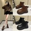 2025 New Martin Boots Women's British Style Platform Short Boots Small Retro Versatile Spring and Autumn Single Boots Winter