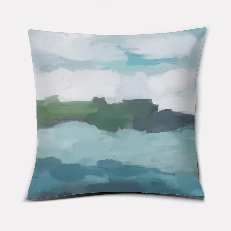 Oil Painting Scenery Series Pattern Decoration Pillowcase Square Pillowcase Home Office Decoration