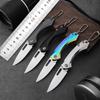 Portable Pocket Folding Knife Stainless Steel Blade Keychain Pendant Camping Tactical EDC Hunting Fishing Survival Hand Tool