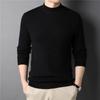 Brand Men's Cashmere Sweater Half Turtleneck Men Sweaters Knit Pullovers for Male Youth Slim Knitwear Man Sweater
