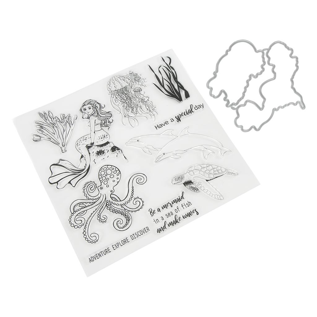 Clear Stamps  Carbon Steel Material Transparent Printing Appearance Decorative Reusable  Cutti
