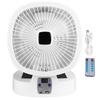 Solar Camping Fan Folding Rechargeable Solar Powered Fan with 3 Levels LED Light 5 Speeds Quiet
