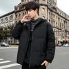 New Down Jacket Winter Thickened Hooded Men's Short Youth White Duck Down Warm Casual Trendy Coat