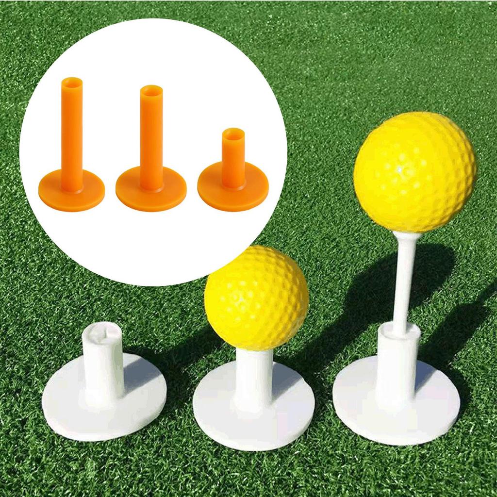 3Pcs Golf Tee Practice Tees Elastic T Shape Round Hole Park Ball Holder for Hitting