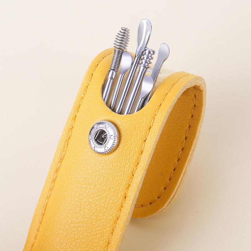 6Pcs/set Stainless Steel Earwax Remover Ear Cleaner Wax Removal Tool