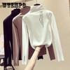 Women Long Sleeve Turtleneck Cotton Stretch Base Tops Bottoming Shirt