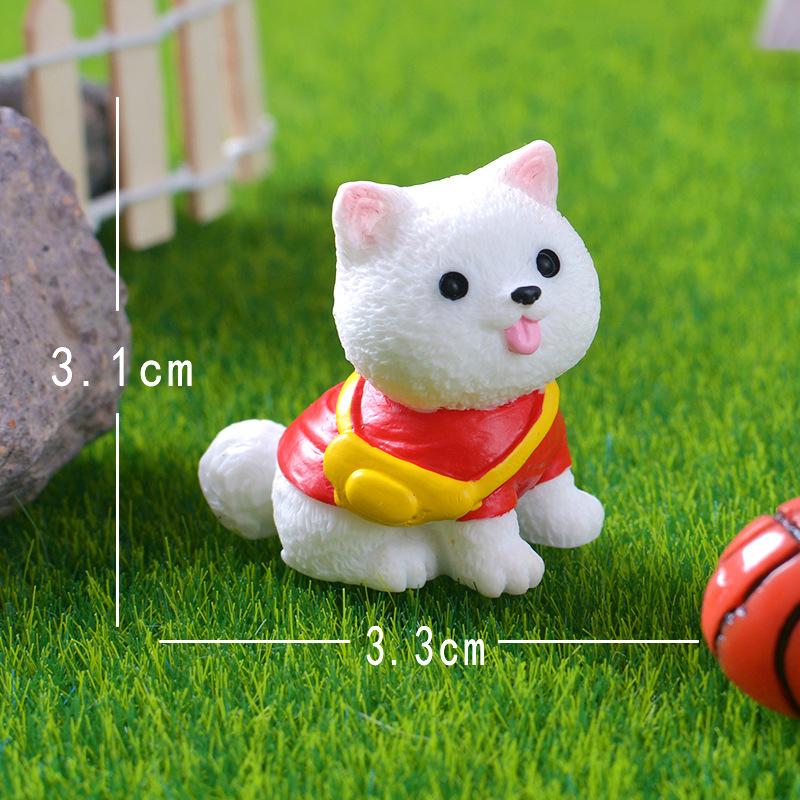 Cute Miniature Dog Figurines Corgi Mini Crafts Realistic Animals Dogs For Micro Landscape Fairy Garden Doll House Accessories