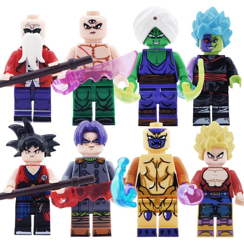 Dragon Ball D01-08 Building Block Human Baby Turtle Fairy Small Particle Assembly Toy Bag