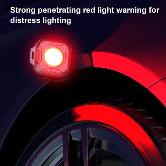 Mini Work Light Magnetic 6 Modes 4 Color Temperature Adjustable USB Rechargeable Outdoor Camping Hiking Hanging Lamp Emergency Repair Light