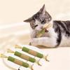 Edible Catnip Cat Toy Cat Calming Matatabi Sticks Cat Chewing Teaser Stick Toy Interactive Cats Dental Care Licking Toy