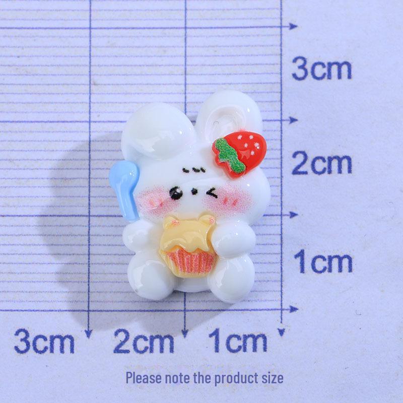 [Clearance] Shiny Kirby Resin Accessories: Rabbit, Bear, and Star Epoxy Phone Case, Hairpin, and Cream Glue