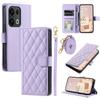 For Oppo Reno13 Pro 5G Wallet Case Rhombus Grid PU Leather Phone Cover