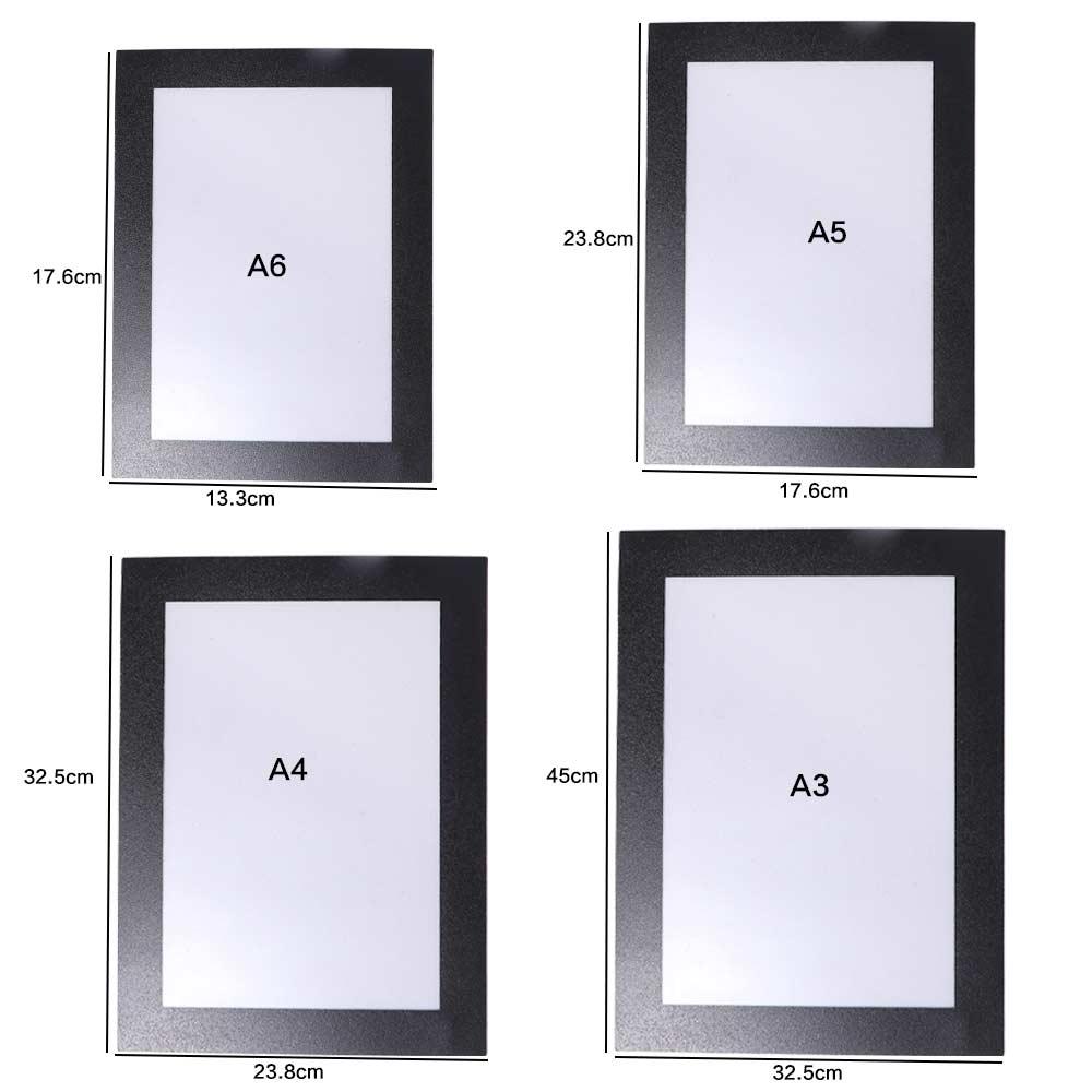 3PCS Wall Mount Self-Adhesive Photo Frame Square Poster Photo Frame Award Frame  Door