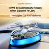 Solar Car Air Freshener Car Center Console Perfume Helicopter Decoration Car Interior Solar Car Rotating Perfume