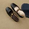 French Retro Flat Shoes Women's 2025 New Summer Skirt Mary Jane Small Leather Shoes Ballet Evening Shoes