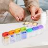 Weekly Pill Organizer with Magnet 7-Day 1 Time Daily Reminder Medicine Dispenser Portable Pill Container Holder Large Capacity Medicine Box