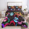 3D Sexy Lips Bedding Set Kiss Me HD Printing Duvet Cover 2/3 Pieces AU140 * 210 Full-size Soft Home Decoration