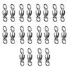 20Pcs Bearing Fishing Swivel Stainless Rolling Swivels Barrel Swivel Line Connector Heavy Duty Fishing Tackle Accessory
