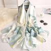 Spring Scarf Women's Luxury Design Polyester Material Smooth Scarf Soft Shawl Beach