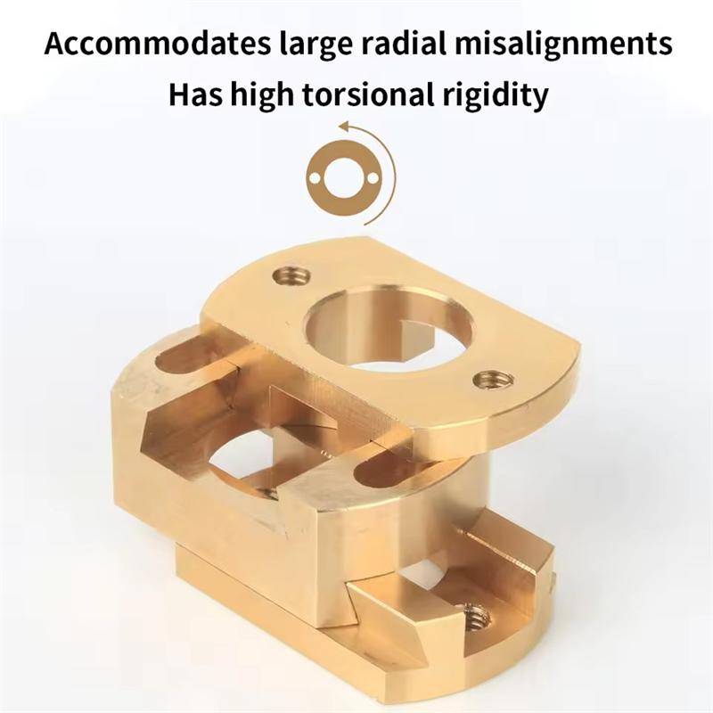 3D Printer Parts for Oldham Coupling T8 Z Axis Round Lead Screw Brass Coupling for Ender 3 Pro Flexible Hot Bed 16mm Thread Hole