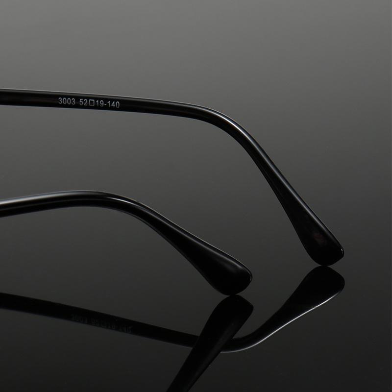 New Men's Simple Metal Half-Frame Reading Glasses with Anti-Blue Light