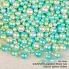 250Pcs/lot Random Mix No Hole ABS Pearl Loose Round Beads for DIY Craft Scrapbook Decoration