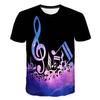 Music Notes Funny Printed T Shirt Men/Women Summer Music Short Sleeve T-shirts Man Casual Tops T Shirt